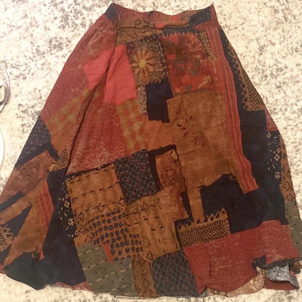 A long hippie skirt my sister gave me that it’s not my style!